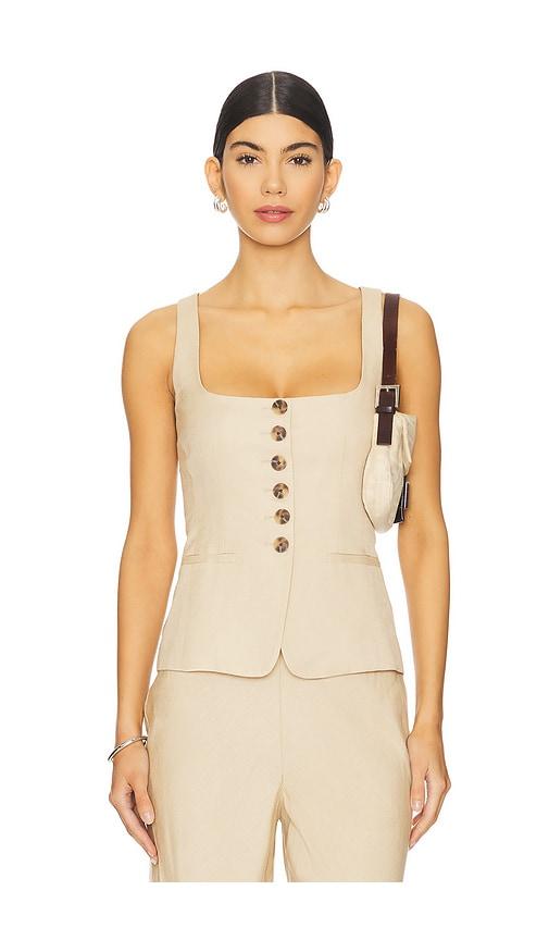L'Academie Leala Top in Beige by L'ACADEMIE