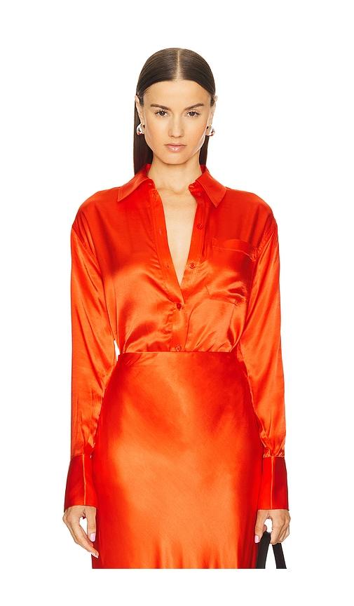 L'Academie Lenae Shirt in Red by L'ACADEMIE