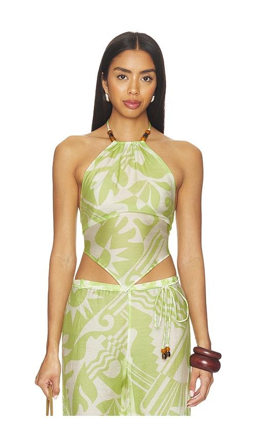 L'Academie Nyra Top in Green by L'ACADEMIE