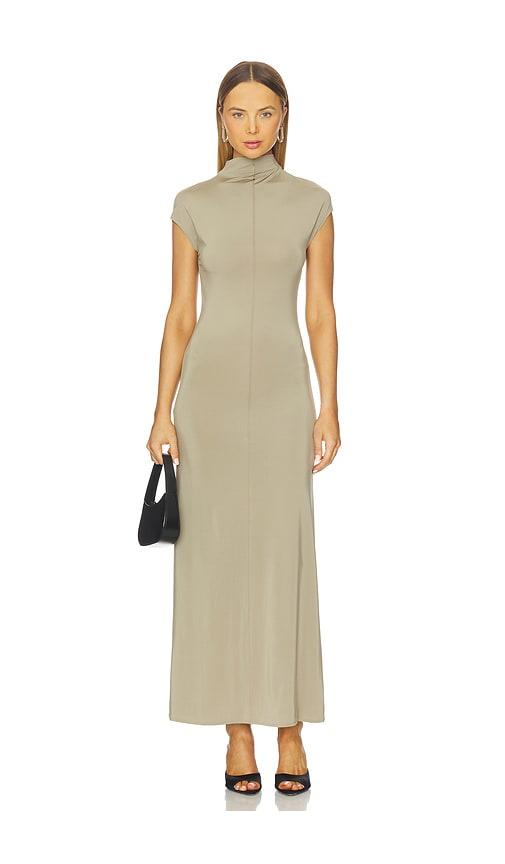 L'Academie Rebecca Maxi Dress in Beige by L'ACADEMIE