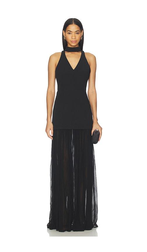 L'Academie Serin Gown in Black by L'ACADEMIE