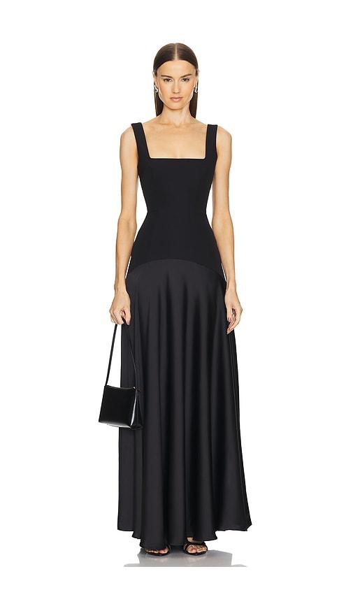 L'Academie Sidney Gown in Black by L'ACADEMIE