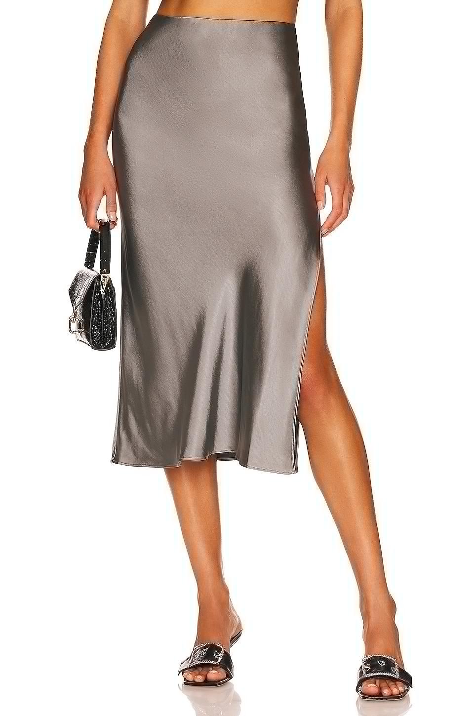 L'Academie Tabitha Skirt in Grey by L'ACADEMIE