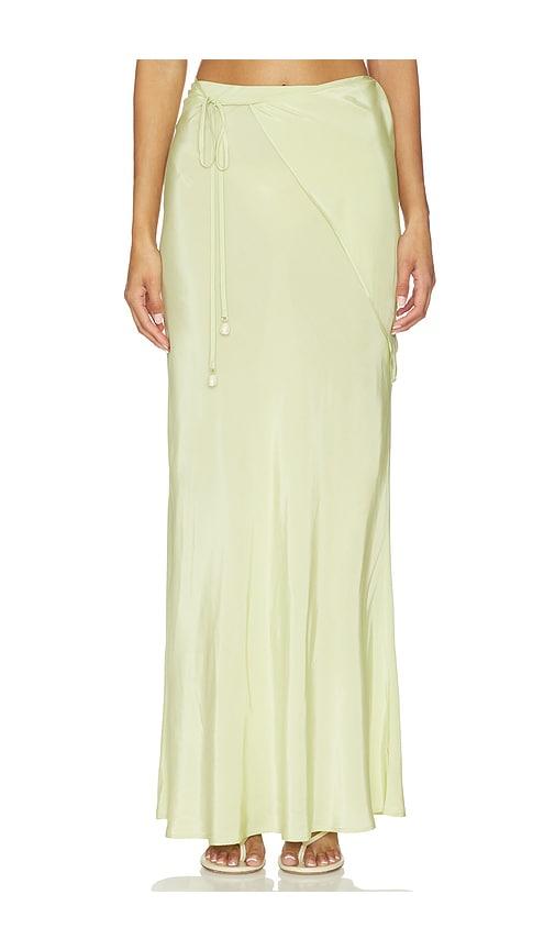 L'Academie Tahlia Maxi Skirt in Sage by L'ACADEMIE