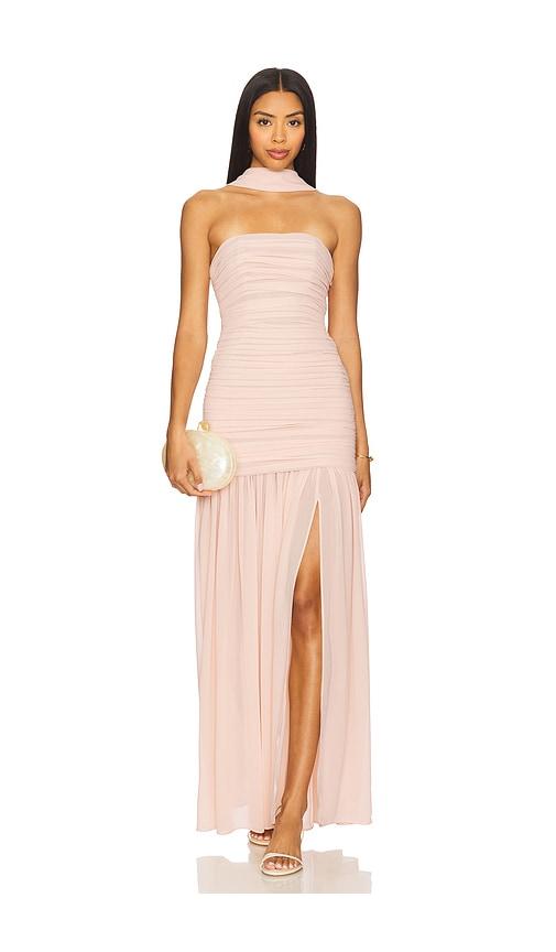 L'Academie Tia Gown in Blush by L'ACADEMIE