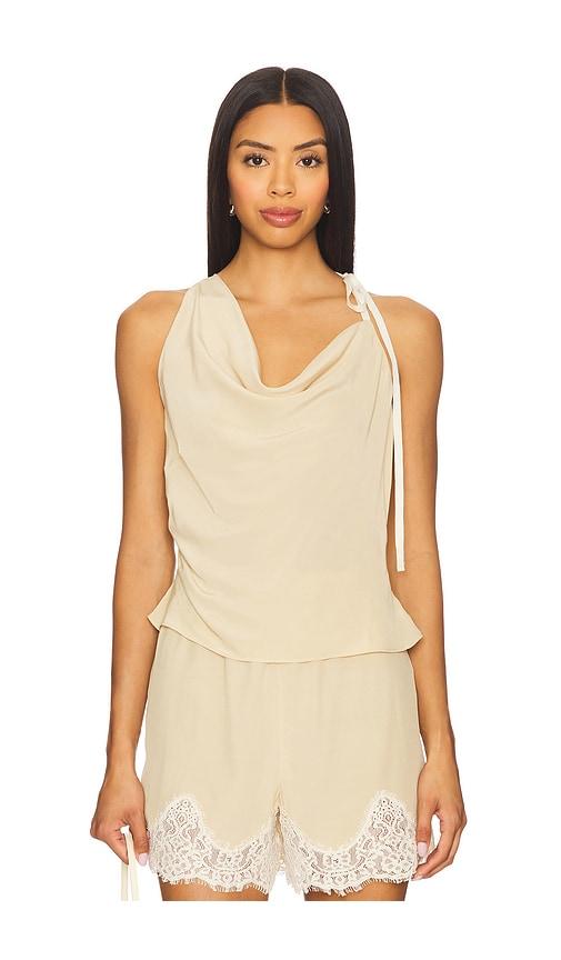 L'Academie Tinah Top in Beige by L'ACADEMIE