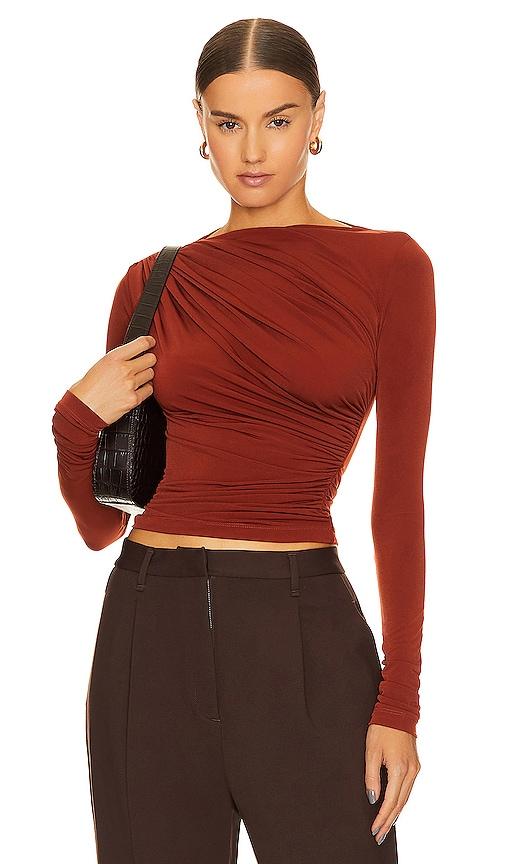 L'Academie Tullah Top in Rust by L'ACADEMIE