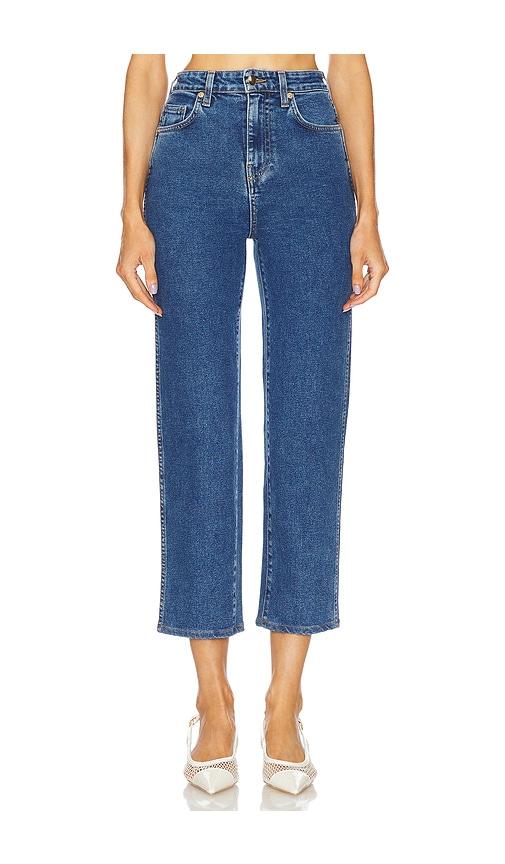 L'Academie by Marianna Elodie High Rise Crop Jeans in Denim-Medium by L'ACADEMIE L'Academie by Marianna Elodie High Rise Crop Jeans in Denim-Medium by L'ACADEMIE