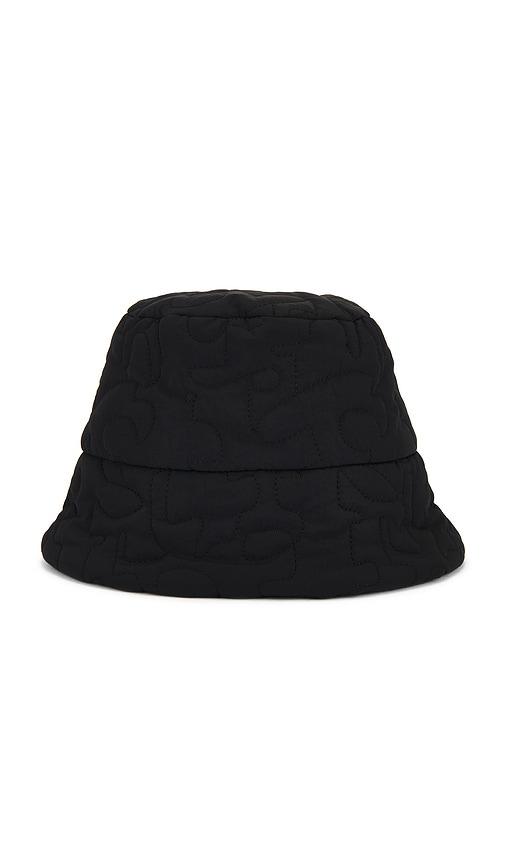 Lack of Color Coast Puffer Bucket Hat in Black by LACK OF COLOR