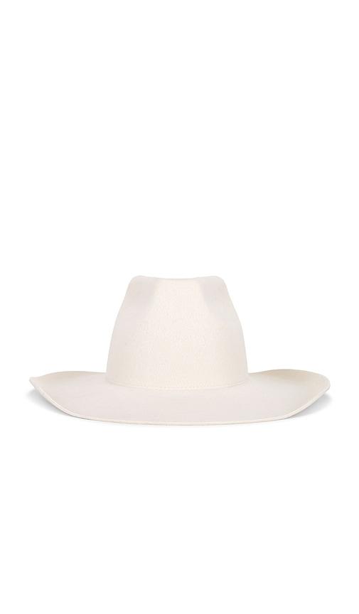Lack of Color Nash Western Cowboy Hat in White by LACK OF COLOR