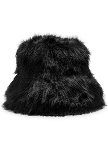 Snuggle faux fur bucket hat by LACK OF COLOR