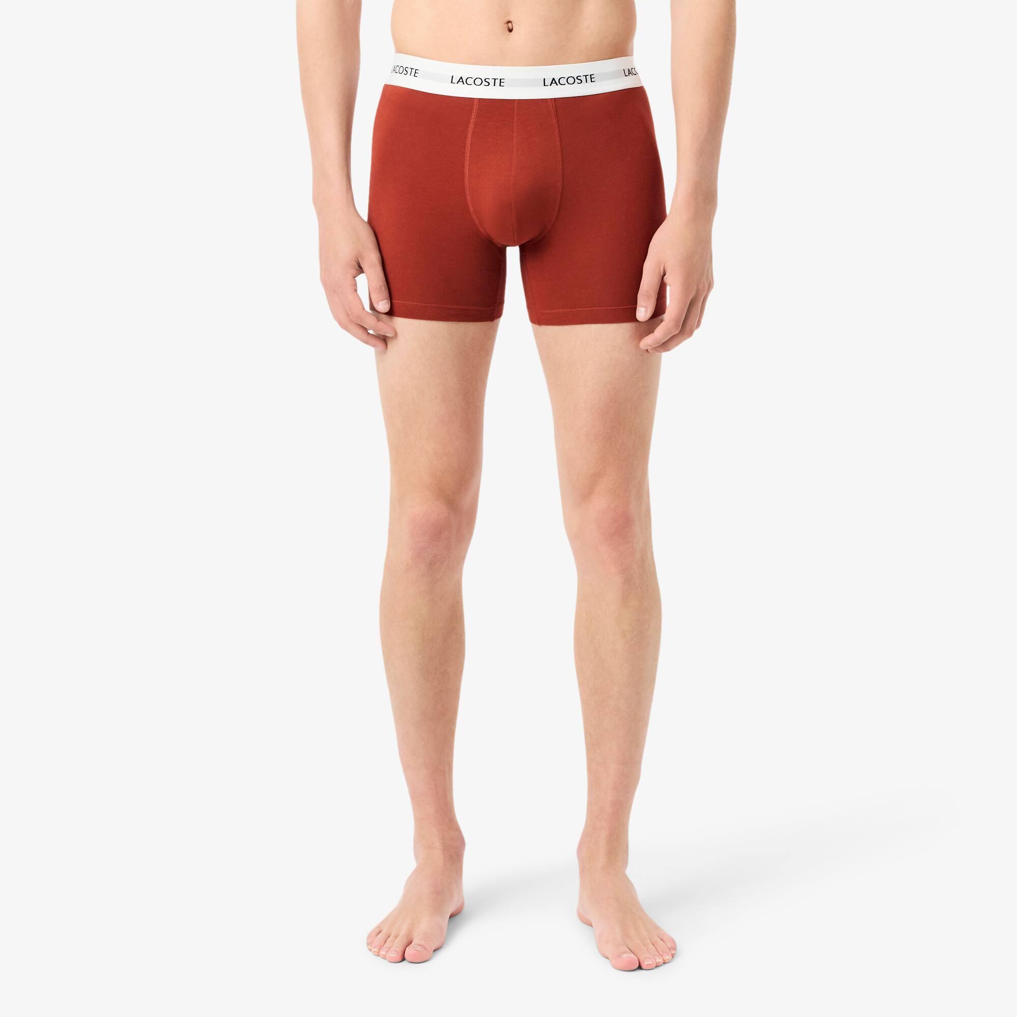 3-Pack Stretch Cotton Boxer Briefs by LACOSTE