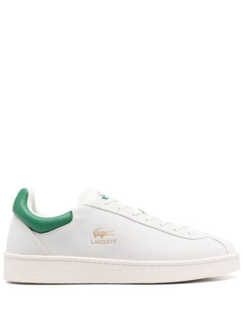 Baseshot lace-up leather sneakers by LACOSTE
