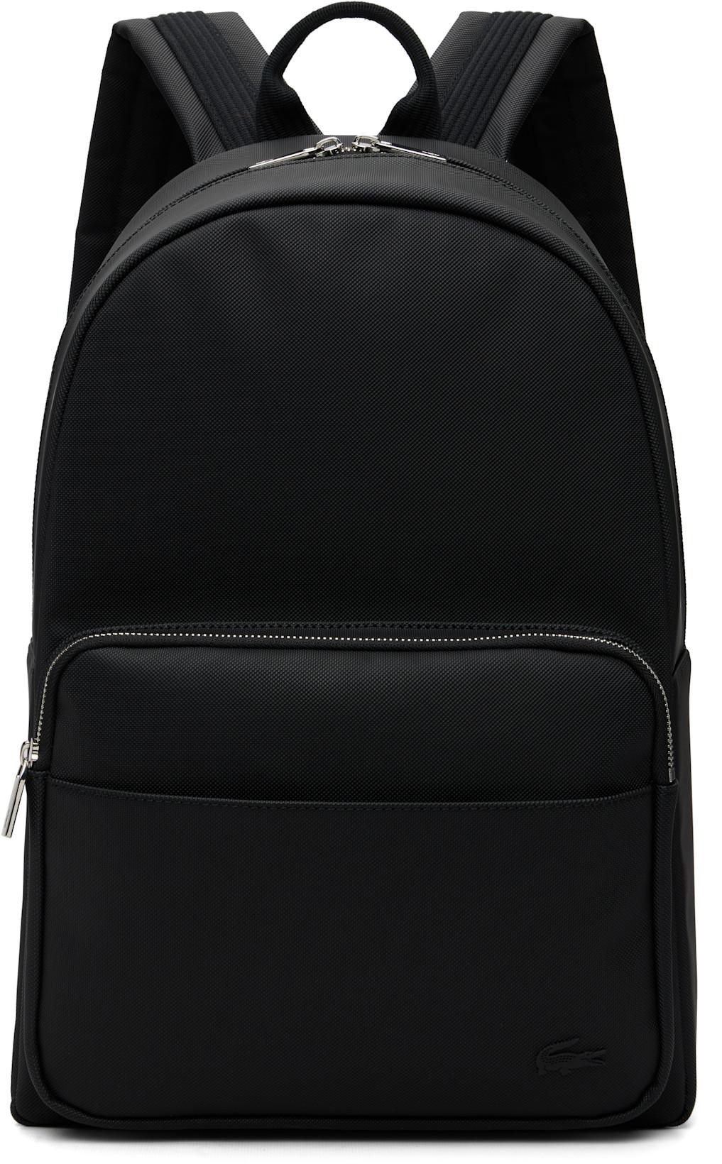 Black Classic Backpack by LACOSTE