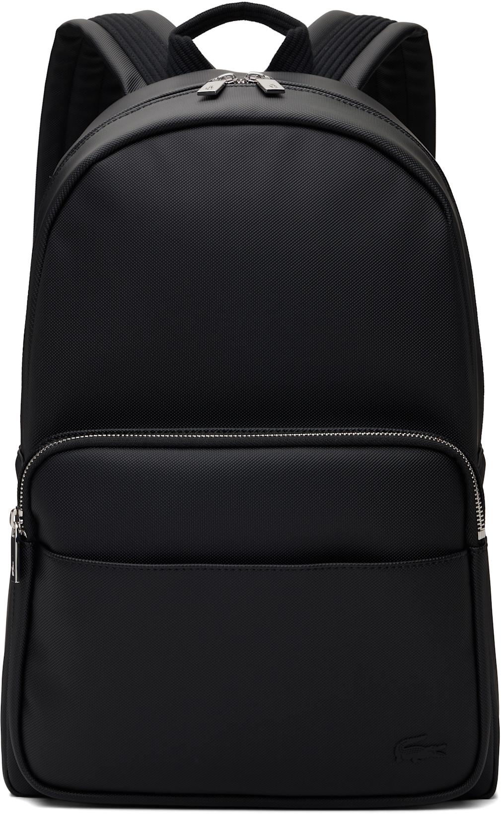 Black Classic Backpack by LACOSTE