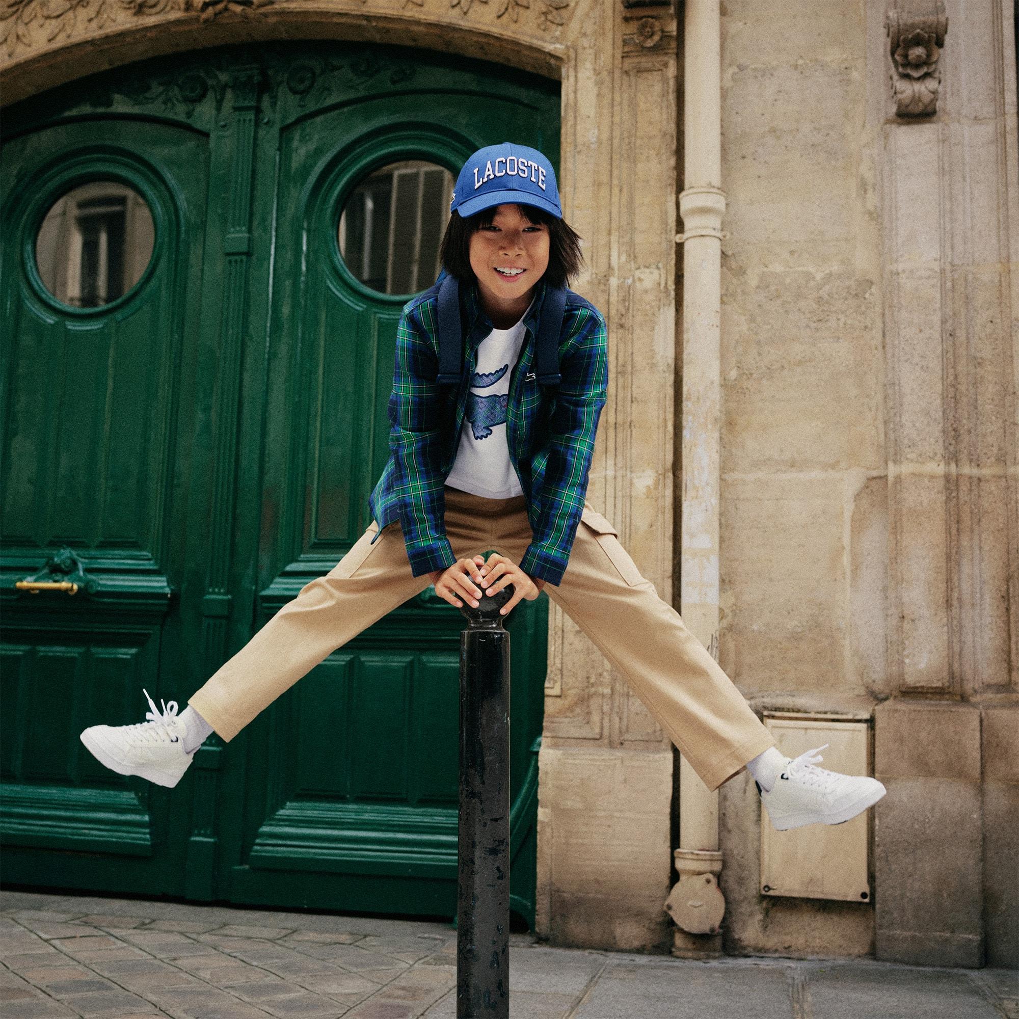 Boys' Cotton Twill Cargo Pants by LACOSTE