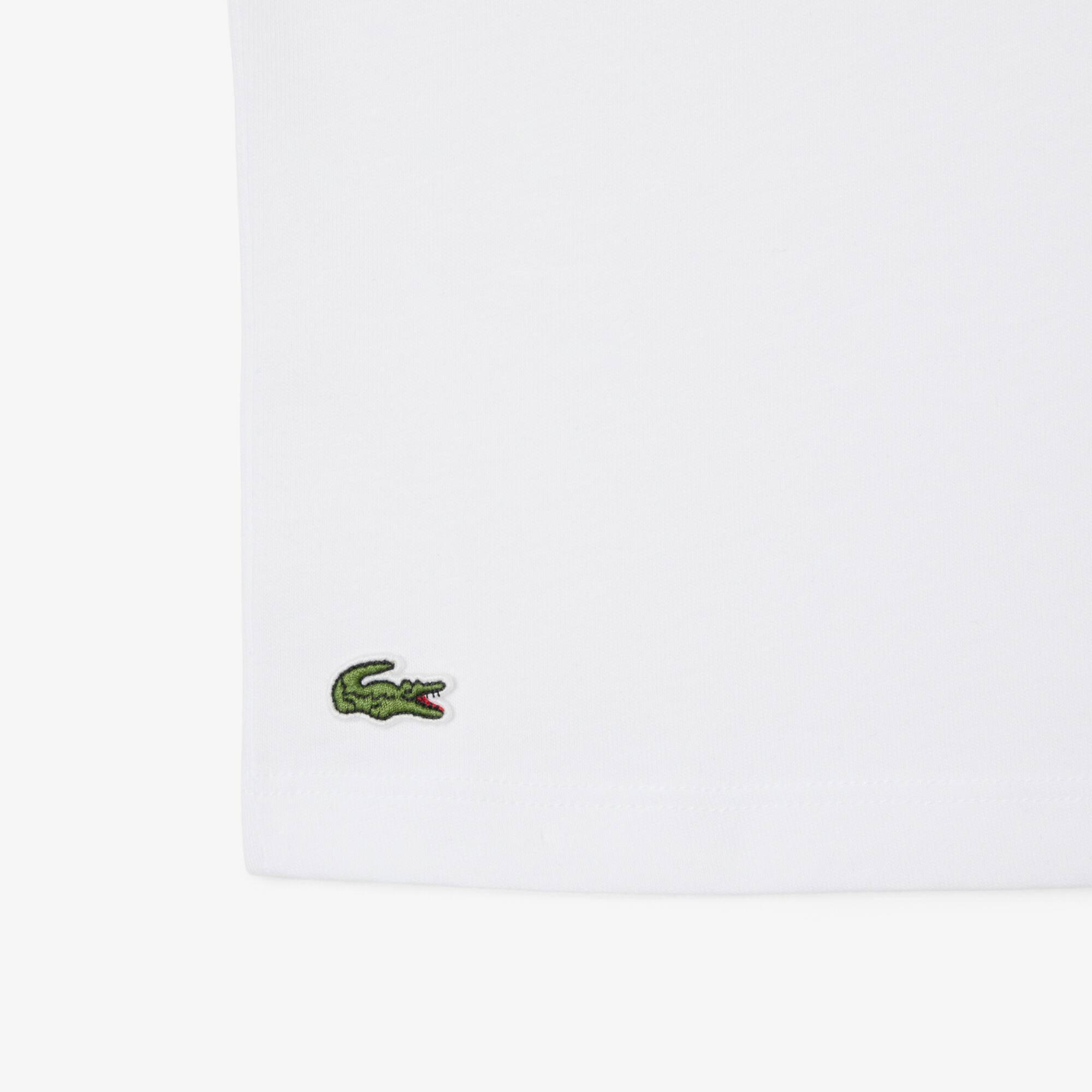 Boys' Monogram Print Cotton T-Shirt by LACOSTE