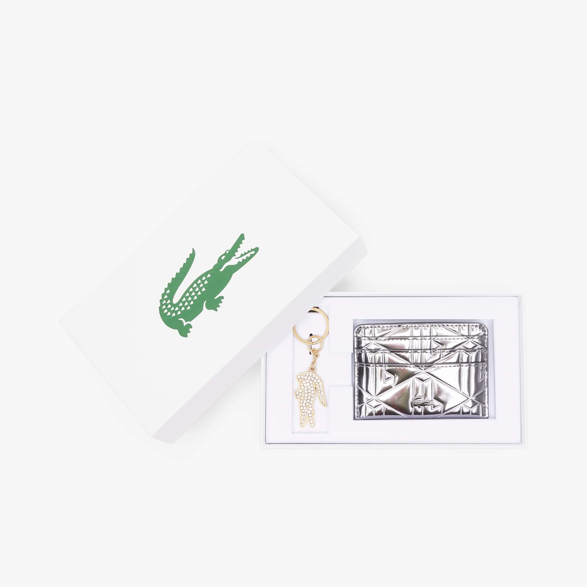 Cardholder & Metal Key Chain Gift Set by LACOSTE