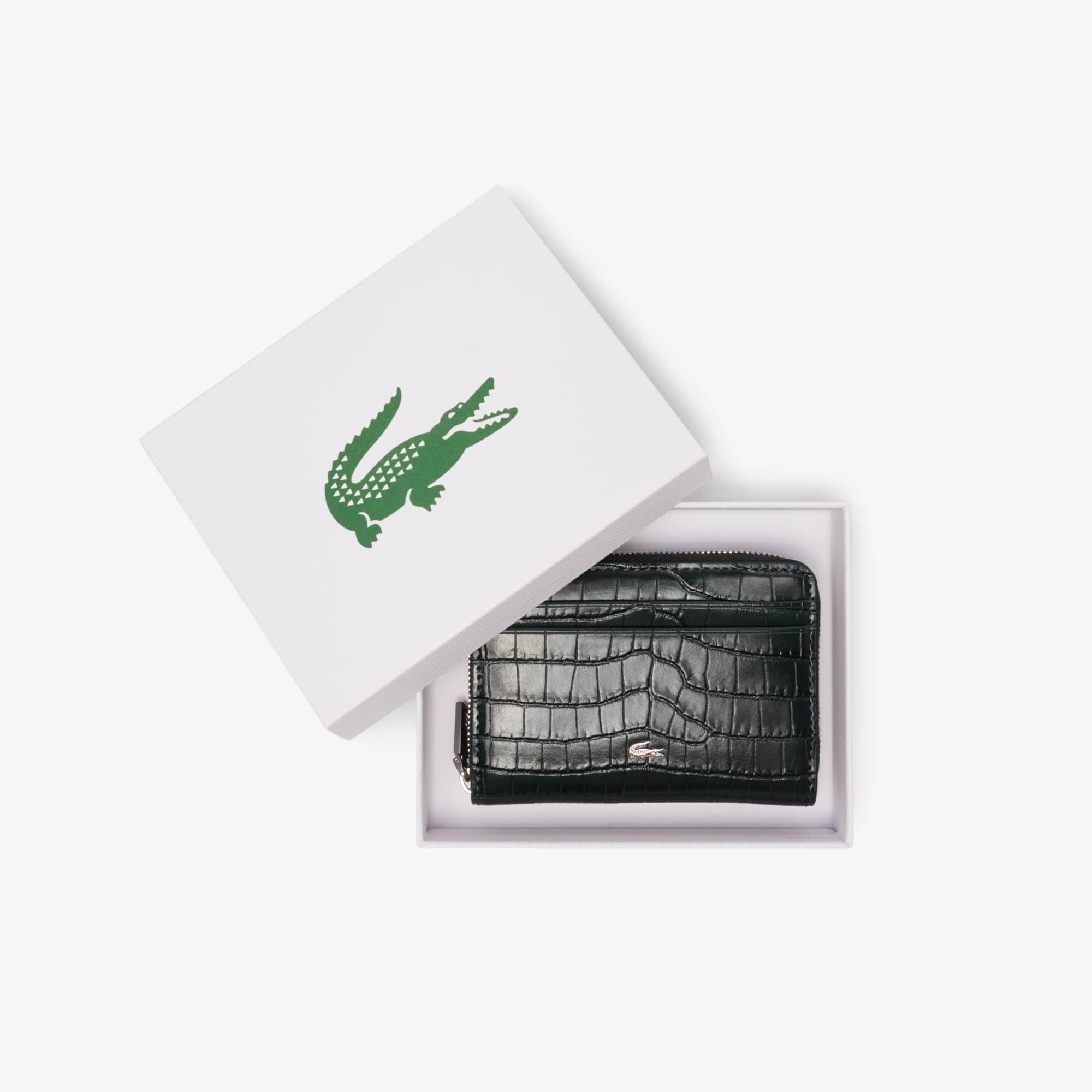 Chantaco Embossed Leather Billfold by LACOSTE