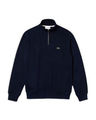 Classic Fit Mock Neck Quarter Zip Pullover by LACOSTE