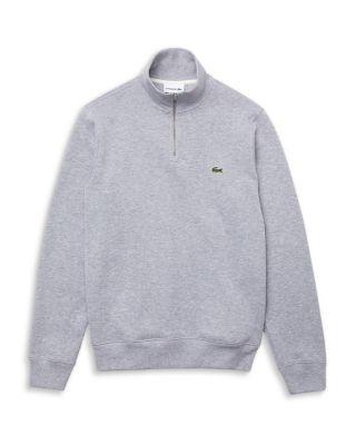 Classic Fit Mock Neck Quarter Zip Pullover by LACOSTE