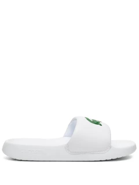 Croco 1.0 rubber slides by LACOSTE