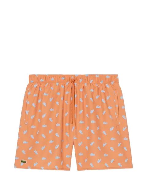 Crocodile-print swim shorts by LACOSTE