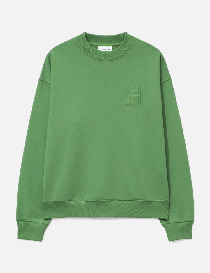Embroidered Fleece Sweatshirt by LACOSTE