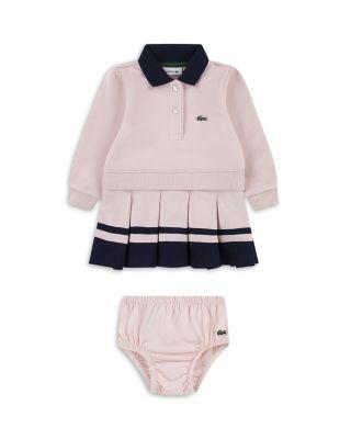 Girls' French Terry Pleated Dress - Baby by LACOSTE