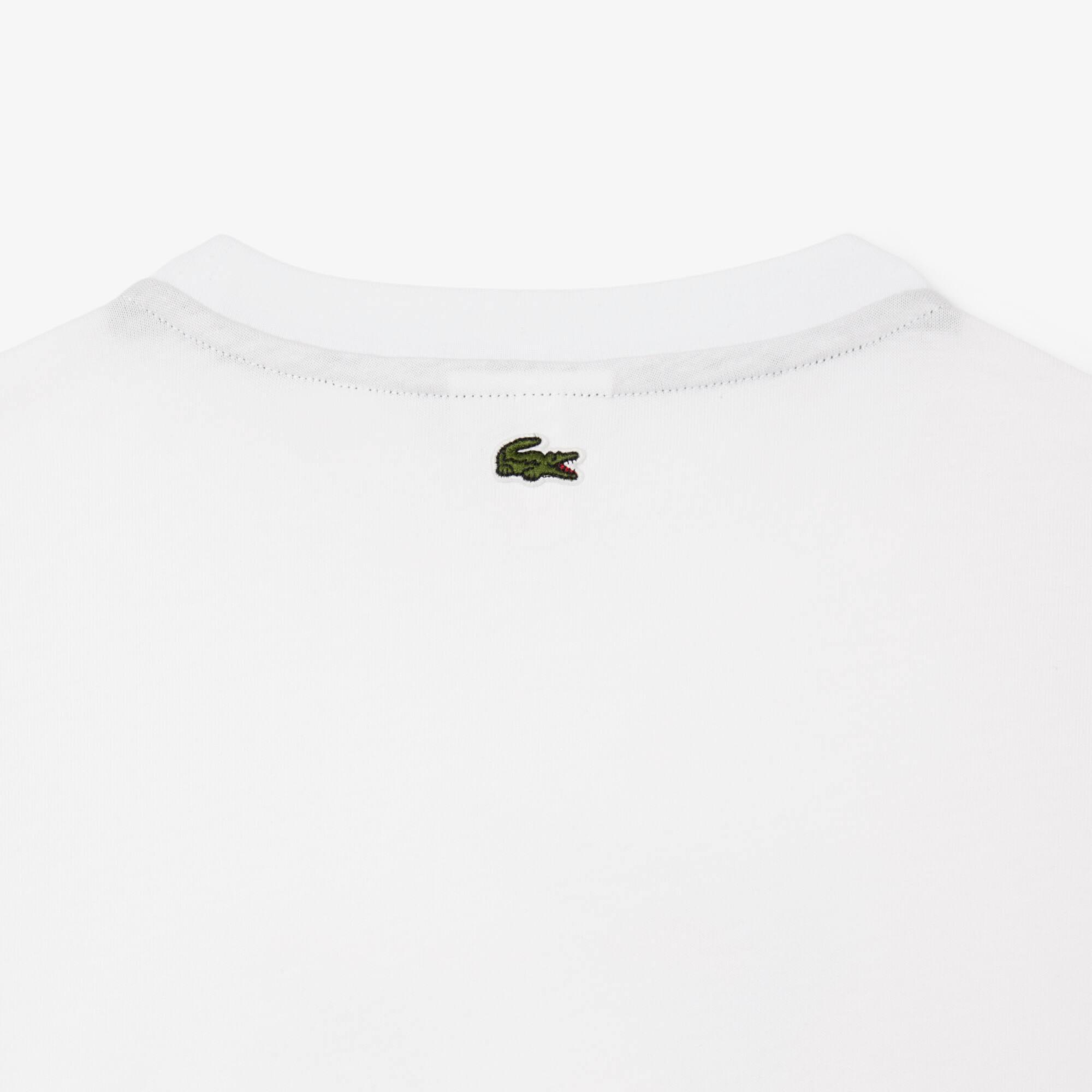 Girls' Oversized Print Cotton T-Shirt by LACOSTE