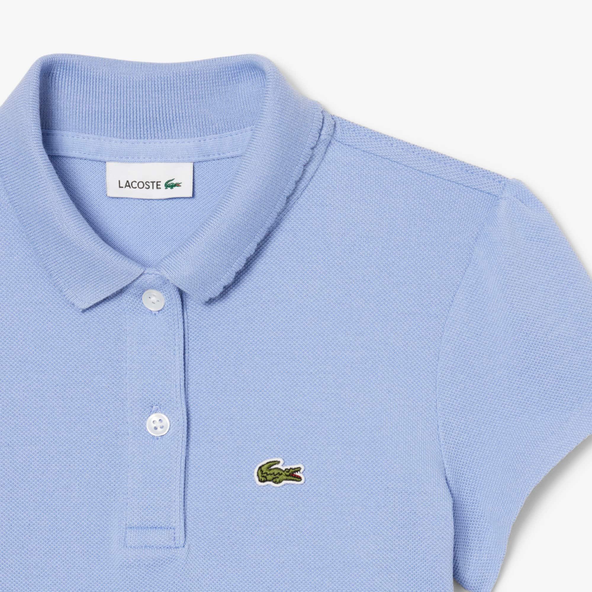 Girls' Scalloped Collar Piqué Polo by LACOSTE