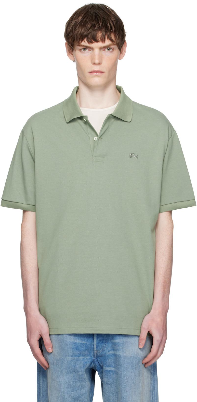 Green Loose Fit Heavy Piqué Polo by LACOSTE