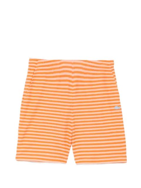 Horizontal striped poplin shorts by LACOSTE