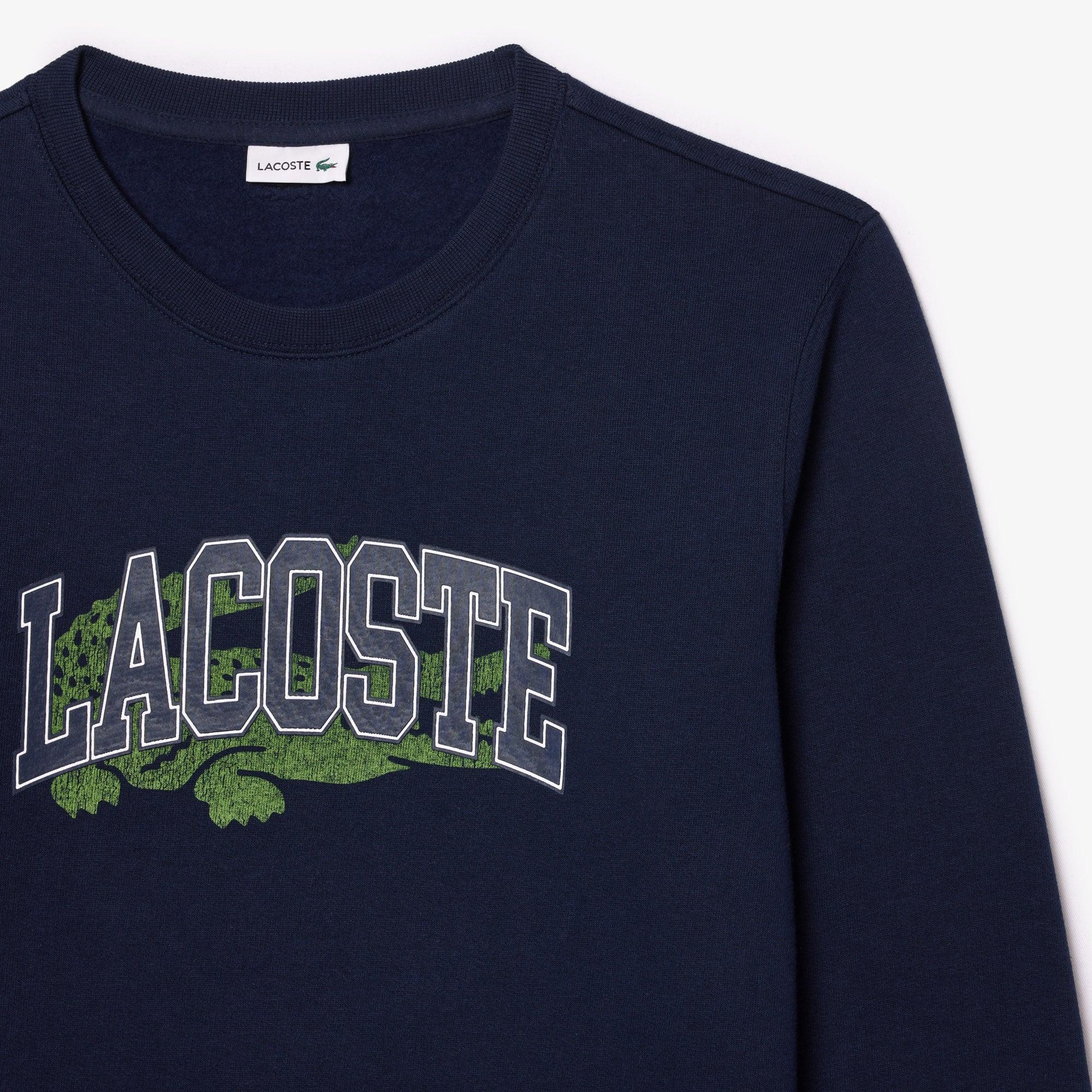 Kids' Crocodile Print Fleece Sweatshirt by LACOSTE