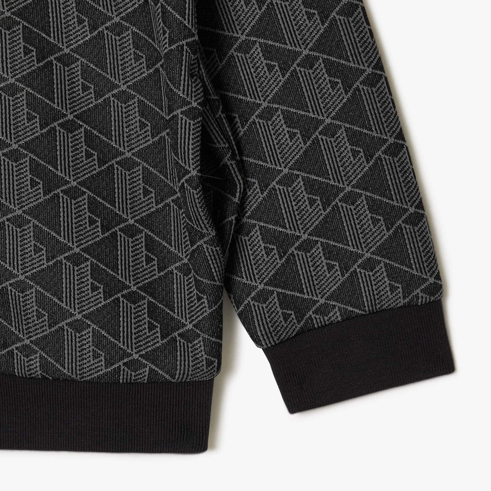 Kids' High-Neck Zip-Up Paris Monogram Sweatshirt by LACOSTE