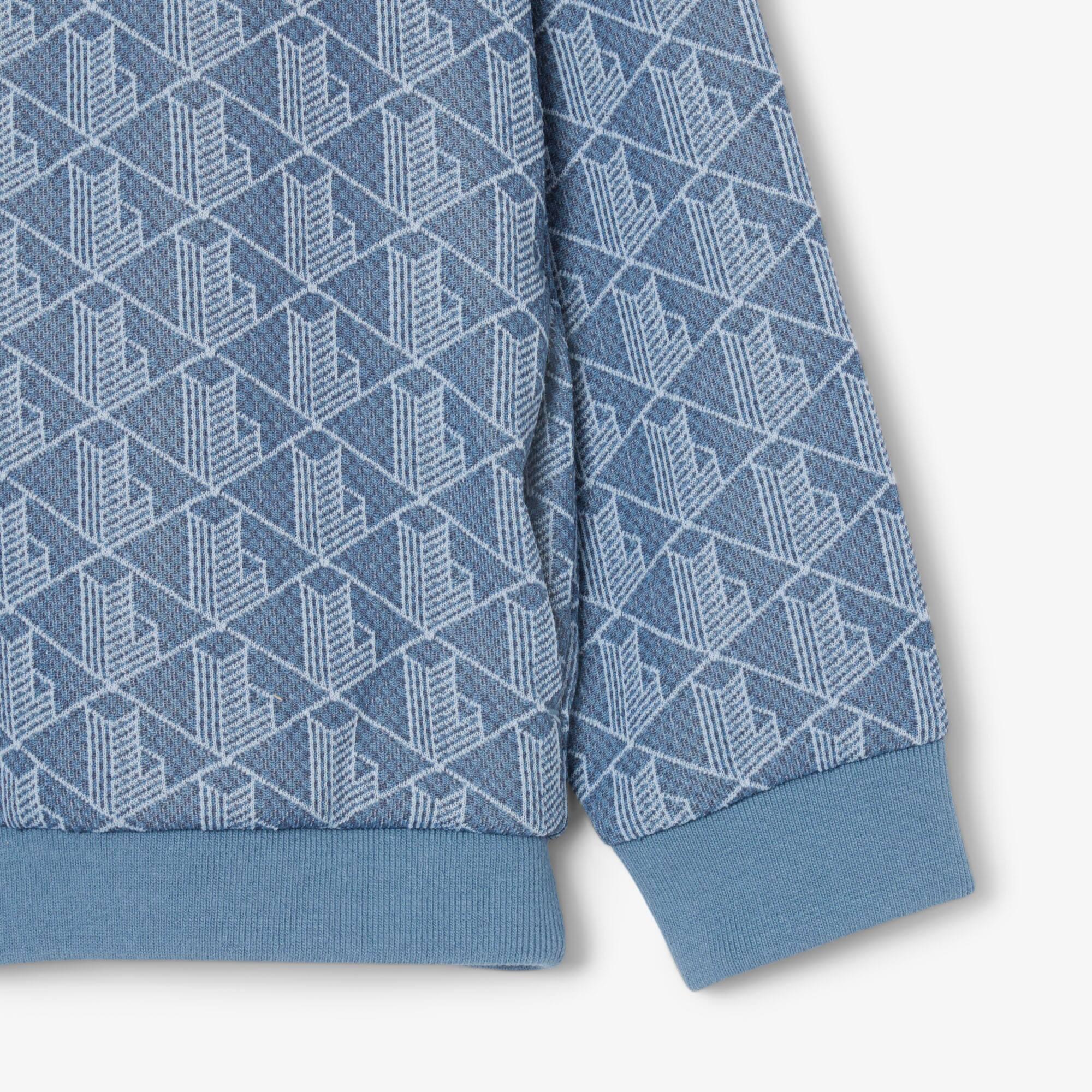 Kids' High-Neck Zip-Up Paris Monogram Sweatshirt by LACOSTE