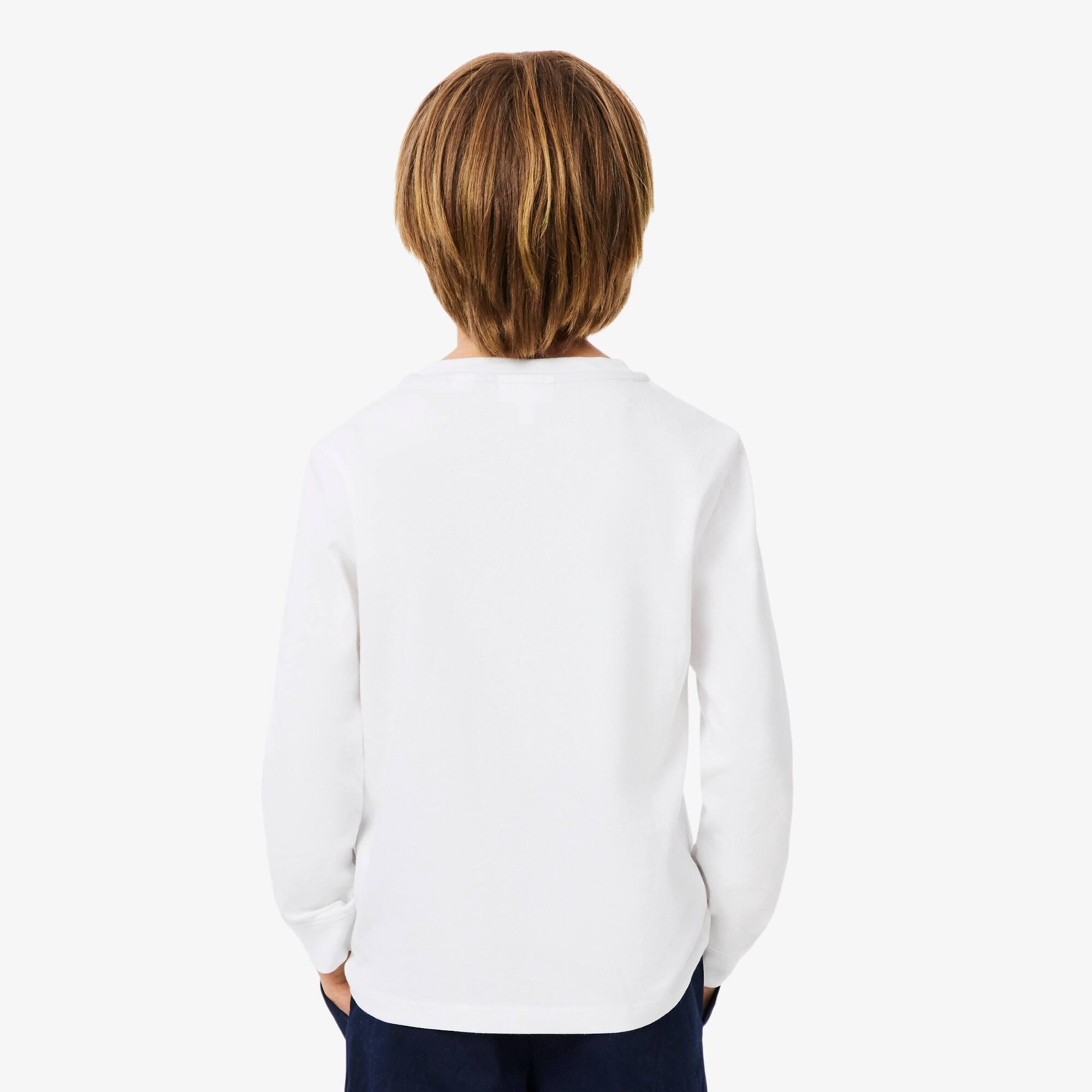 Kids' Long Sleeve Cotton T-Shirt by LACOSTE