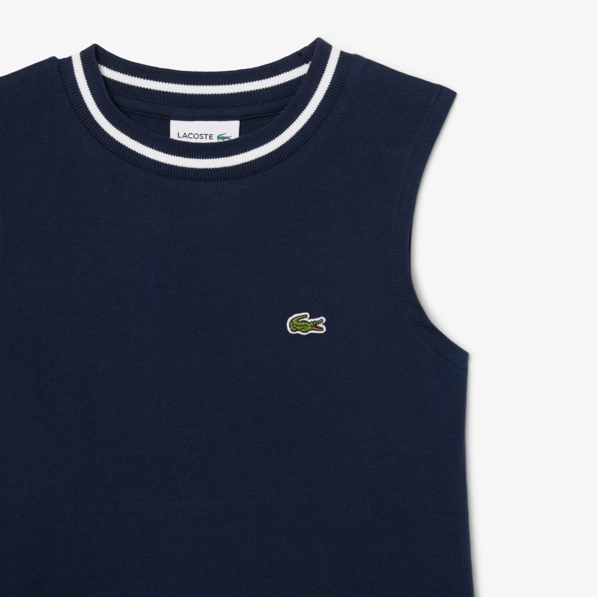 Kids' Sleeveless Pleated Jersey Dress by LACOSTE