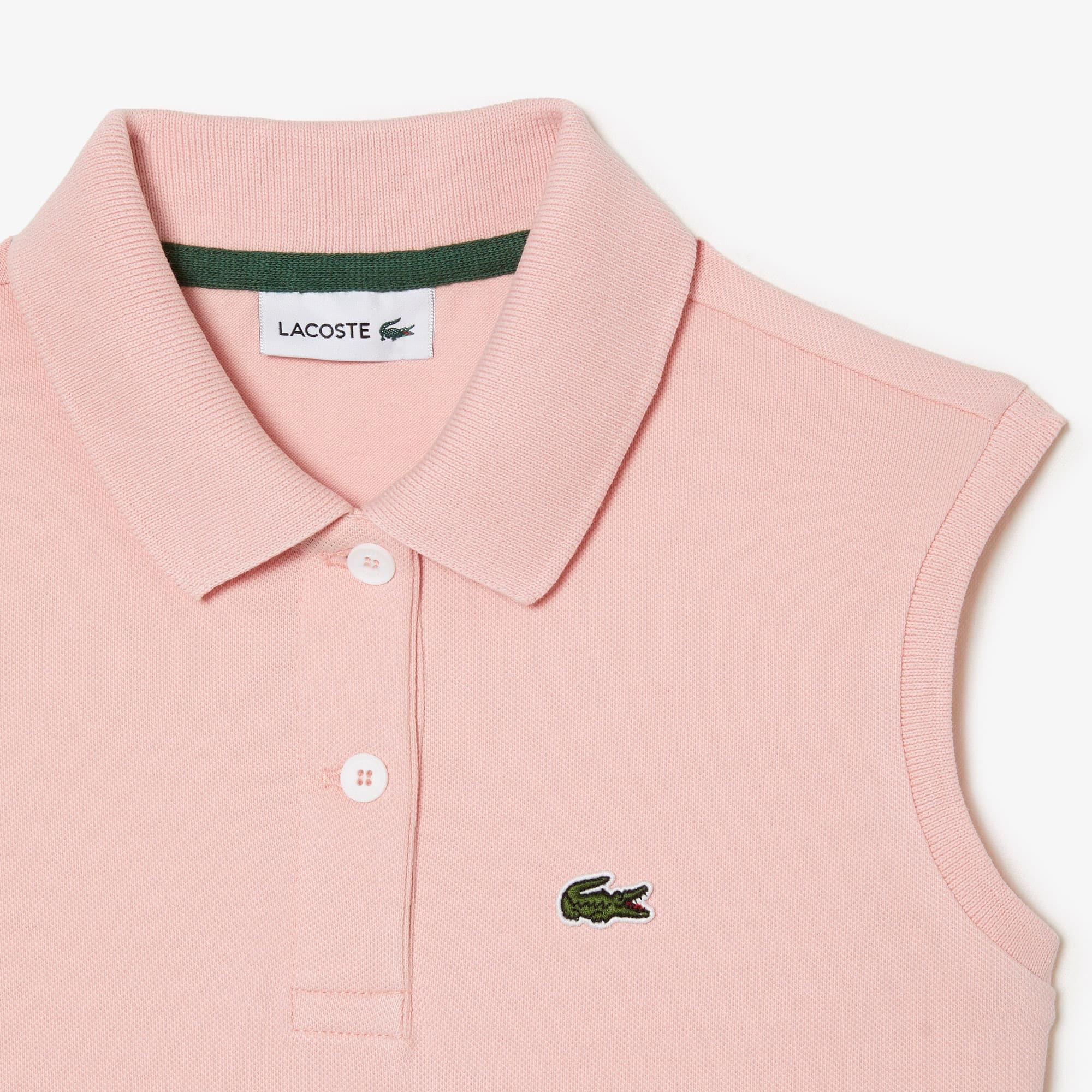 Kids' Sleeveless Stretch Piqué Polo Dress by LACOSTE