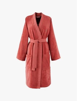 L Défilé logo-embroidered cotton bathrobe by LACOSTE