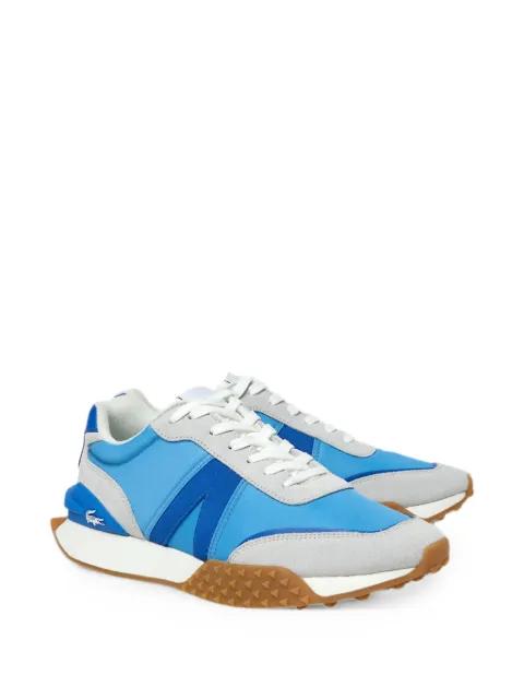 L-Spin Deluxe panelled lace-up leather sneakers by LACOSTE