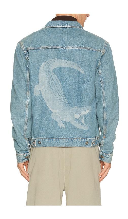 Lacoste Croc Jean Jacket in Blue by LACOSTE