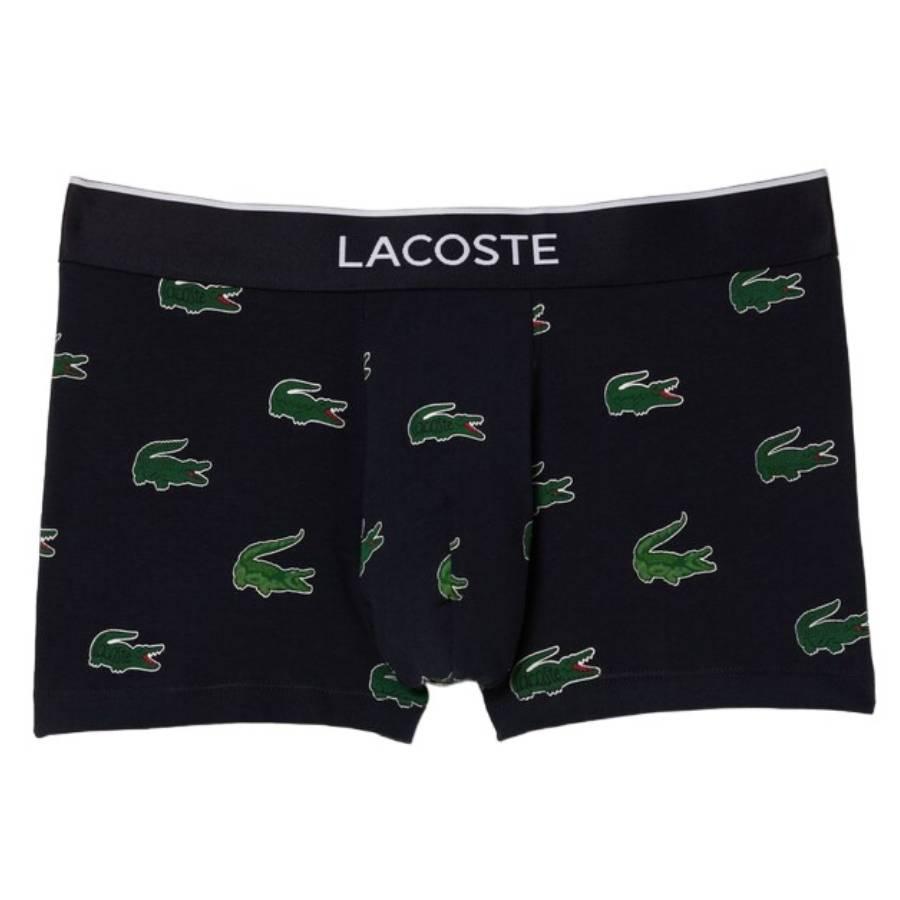 Lacoste Crocodile Print Stretch Fabric Trunks by LACOSTE