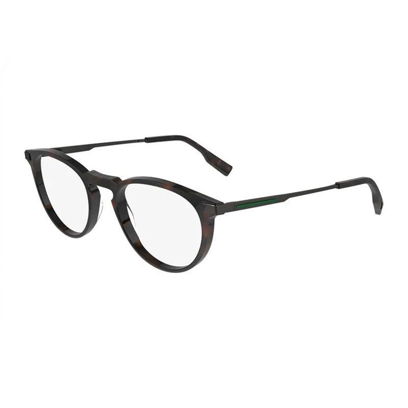 Lacoste Eyeglasses Browline Full Rim, Dark Havana Frame And Clear Demo Lenses Lens L2941230 by LACOSTE