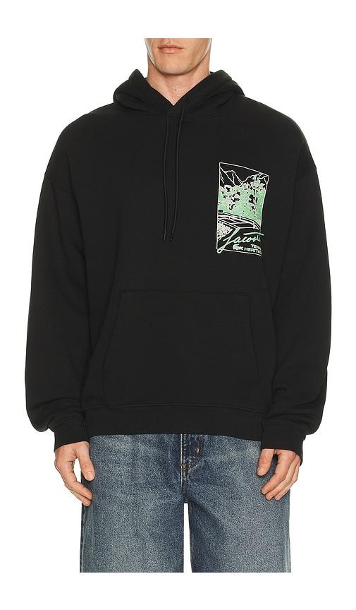 Lacoste Loose Fit Hoodie in Black by LACOSTE