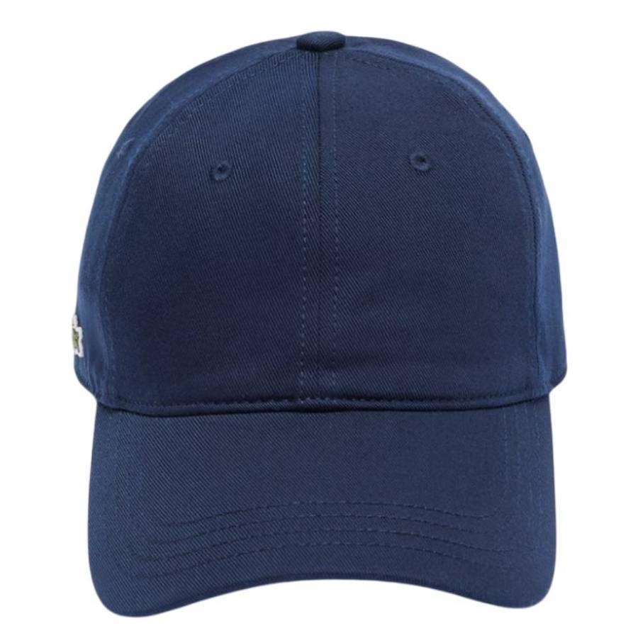 Lacoste Navy Blue Cotton Twill Cap by LACOSTE
