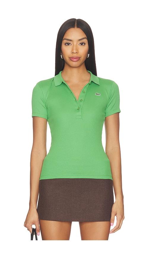 Lacoste Slim Fit Cotes Polo in Green by LACOSTE