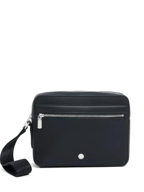 Langon textured leather clutch by LACOSTE