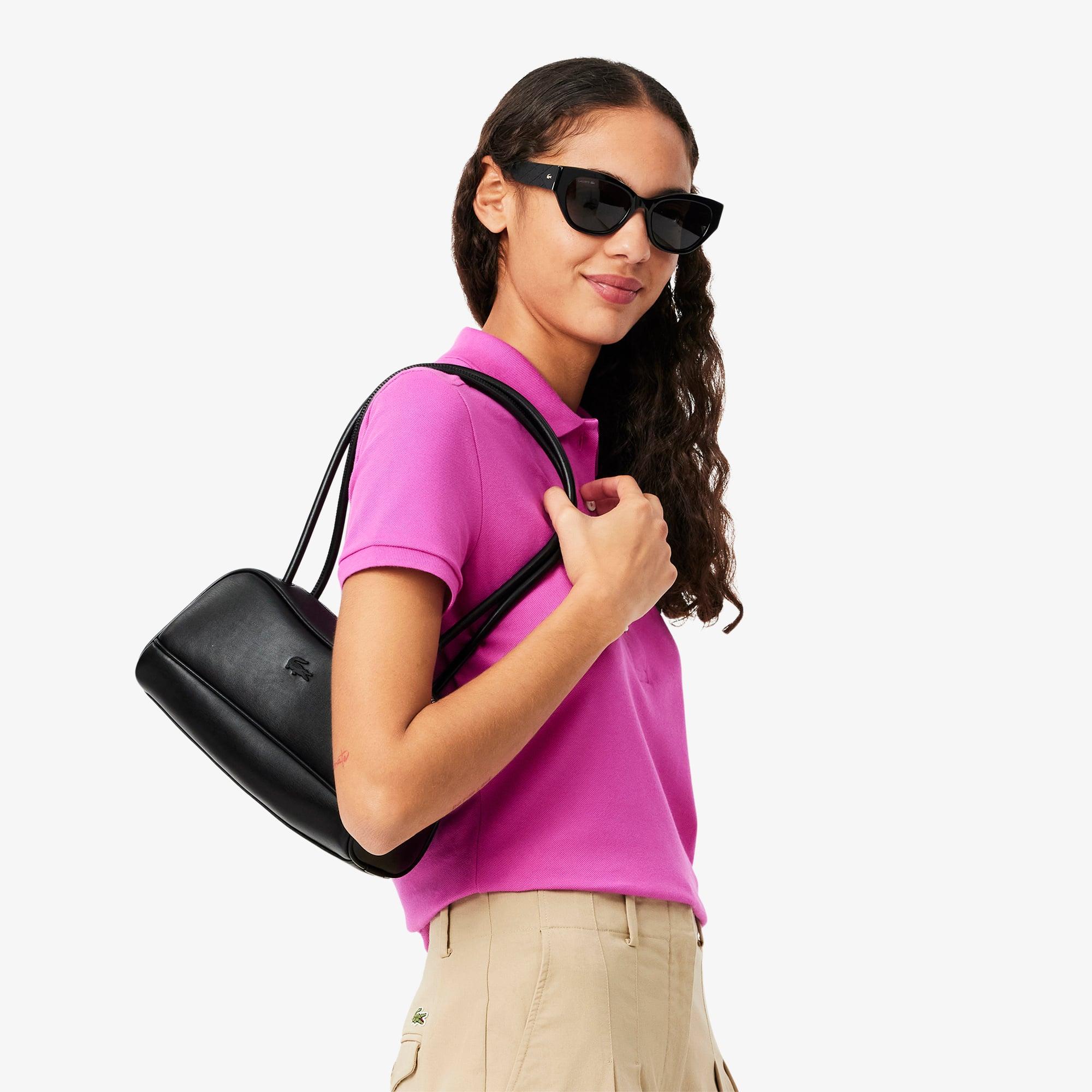 Lora Leather Shoulder Bag by LACOSTE