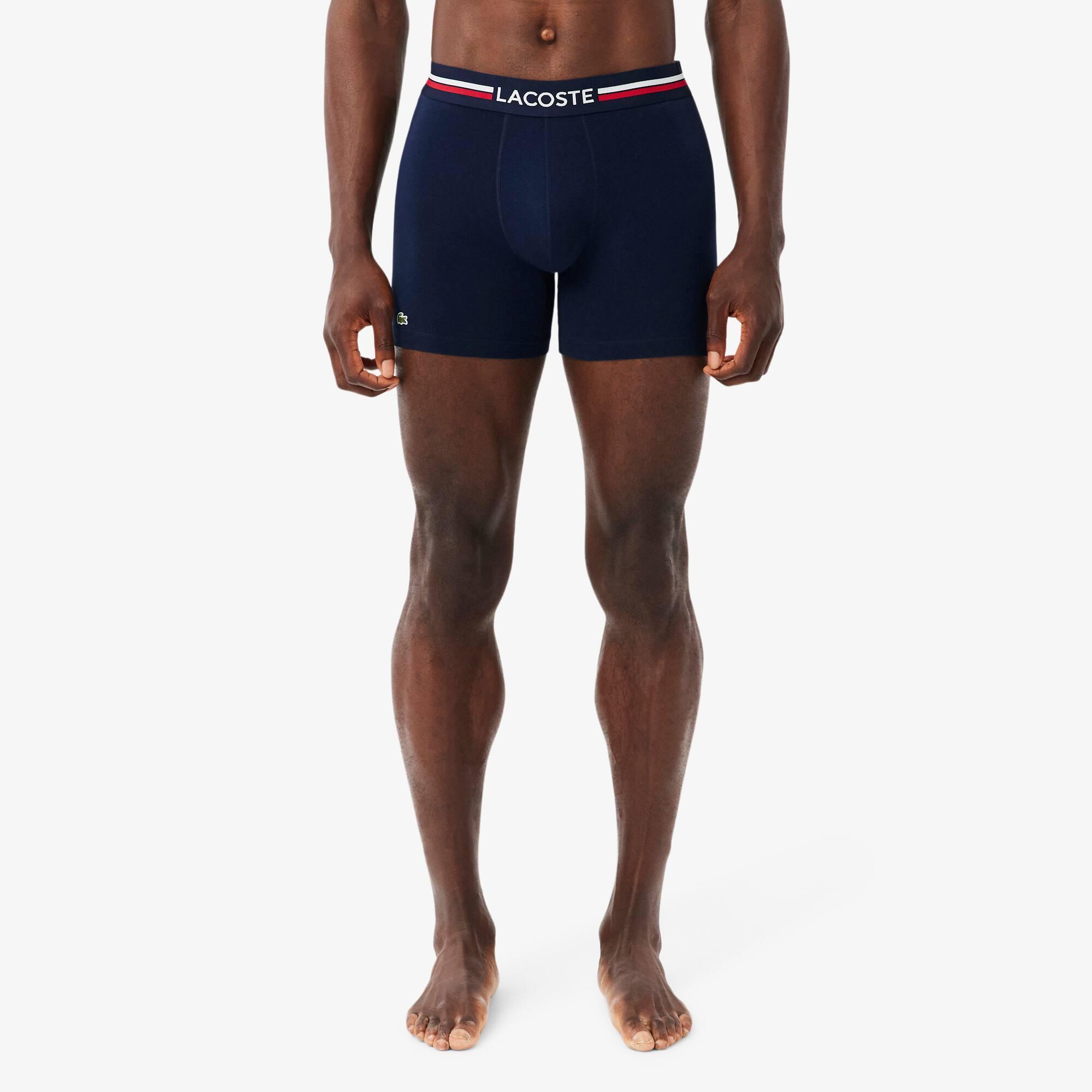 Men's 3-Pack Cotton Boxer Briefs by LACOSTE